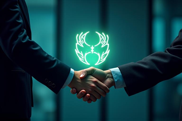 Espor takım logoları ve şirket logolarının birleştiği bir panel