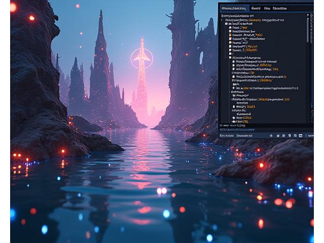 Unity logosu ve arayüzünden bir sahne, 3D modelleme ve kodlama elemanları